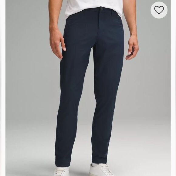Lululemon ABC Slim-Fit 5 Pocket Pants Navy Blue Men’s 36 - Picture 1 of 5